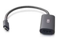 C2G USB C to HDMI Adapter - AV Adapter - 8K 60Hz - Black - M/F - Videokort - USB-C hane till HDMI hona - 24.9 cm - svart - 8K60Hz stöd C2G54550