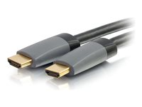 C2G 25ft 4K HDMI Cable with Ethernet - High Speed - In-Wall CL-2 Rated - HDMI-kabel med Ethernet - HDMI hane till HDMI hane - 7.62 m - skärmad - svart - stöd för 4K 50633