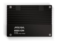 Micron 6550 ION - SSD - Enterprise - krypterat - 61.44 TB - inbyggd - 2.5" - U.2 PCIe 5.0 x4 (NVMe) - SHA-512, FIPS 140-3 Level 2 - TCG Opal Encryption 2.02, Self-Encrypting Drive (SED) - TAA-kompatibel MTFDLAL61T4THL-1BK1DFCYYR