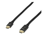 StarTech.com High Speed HDMI-kabel M/M - aktiv - CL2 i väggen - 20 m - HDMI-kabel - HDMI hane till HDMI hane - 20 m - dubbelt skärmad - svart HDMM20MA