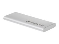 Transcend ESD240C - SSD - 480 GB - extern (portabel) - M.2 - USB 3.1 Gen 2 (USB-C kontakt) - silver TS480GESD240C