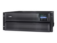 APC Smart-UPS X 3000 Rack/Tower LCD - UPS (rackmonterbar/extern) - AC 208/230 V - 2700 Watt - 3000 VA - 1-fas - Ethernet 10/100, RS-232, USB - utgångskontakter: 12 - 4U - svart - med APC UPS Network Management Card AP9631 SMX3000HVNC