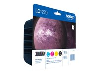 Brother LC1220VALBPDR - Svart, gul, cyan, magenta - original - blister - bläckpatron - för Brother DCP-J525W, DCP-J725DW, DCP-J925DW, MFC-J625DW, MFC-J825DW; MyMio MFC-J825N LC1220VALBPDR