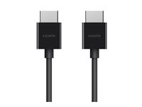 Belkin BoostCharge - Ultra High Speed - HDMI-kabel - HDMI hane till HDMI hane - 2 m - svart - stöd för 8K - för P/N: AVC006BTSGY, F4U098BT, F4U110BT, INC003TTBK, INC004BTSGY AV10175BT2MBKV2