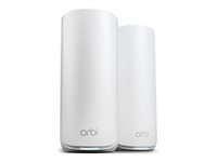 NETGEAR Orbi 870 Series RBE872 - Wifi-system - (router, utökning) - upp till 6000 kvadratfot - mesh 10GbE, 2.5GbE, Wi-Fi 7 - Wi-Fi 6 - flera band RBE872-100EUS