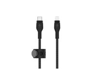 Belkin BoostCharge - Lightning-kabel - 24 pin USB-C hane till Lightning hane - 3 m - svart CAA011BT3MBK