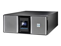 Eaton 9PX G2 9PX11KIRTNG2 - UPS (rackmonterbar/extern) - AC 200/208/220/230/240 V - 11000 Watt - 11000 VA - 1-fas - 9 Ah - Ethernet 10/100/1000, RS-232, USB - utgångskontakter: 17 - PFC - 4U - 19" - svart, silver 9PX11KIRTNG2