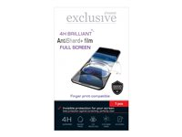 Insmat Exclusive AntiShard+ - Skärmskydd för mobiltelefon - helskärm - 3D - film - transparent - för Apple iPhone 16 Plus 861-1570