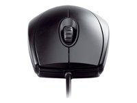 CHERRY WheelMouse - Mus - höger- och vänsterhänta - optisk - 3 knappar - kabelansluten - PS/2, USB - svart M-5450