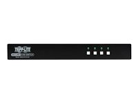 Tripp Lite Secure KVM Switch, 4-Port, Single Head, DisplayPort to DisplayPort, 4K, NIAP PP4.0, Audio, TAA - Omkopplare för tangentbord/video/mus/ljud - 4 x KVM/ljud/USB - 1 lokal användare - skrivbordsmodell - TAA-kompatibel - för P/N: P783-006, P783-010, UR022-001, UR030-006, WEXT1G, WEXT2G B002-DP1A4-N4