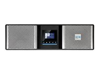 Eaton 9PX G2 9PX5KIRTNG2 - UPS (rackmonterbar/extern) - AC 200/208/220/230/240 V - 5000 Watt - 5000 VA - 1-fas - 5 Ah - Ethernet 10/100/1000, RS-232, USB - utgångskontakter: 13 - PFC - 3U - 19" - svart, silver 9PX5KIRTNG2