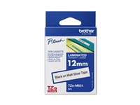 Brother TZe-M931 - Svart på matt silver - Rulle (1,2 cm x 8 m) 1 kassett(er) bandlaminat - för Brother PT-D210, D600, H110, H200; P-Touch PT-1005, D450, H107; P-Touch Cube Plus PT-P710 TZEM931