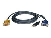 Eaton Tripp Lite Series 19ft USB Cable Kit for KVM Switch 2-in-1 B020 / B022 Series KVMs 19' - Video/USB-kabel - USB, HD-15 (VGA) (hane) till HD-15 (VGA) (hane) - 5.79 m - formpressad P776-019