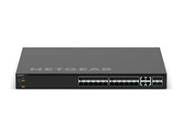 NETGEAR M4350 Series M4350-24F4X - Switch - L3 - Administrerad - 24 x 1/2.5 Gigabit SFP + 4 x kombo 10 Gigabit SFP+ - främre till bakre luftflöde - rackmonterbar - för NETGEAR AGM731F; ProSafe AGM731F, AGM732F MSM4328F-100NES