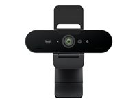 Logitech BRIO 4K - Livestreamingkamera - färg - 13.000.000 pixlar - 4096 x 2160 - ljud - USB-C 960-001746