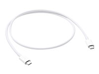 Apple - Thunderbolt-kabel - USB-C (hane) till USB-C (hane) - USB 3.1 Gen 2 / Thunderbolt 3 - 80 cm MQ4H2ZM/A