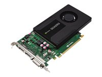 NVIDIA Quadro K2000 - Grafikkort - Quadro K2000 - 2 GB GDDR5 - PCIe 2.0 x16 - DVI, 2 x DisplayPort - för Precision R7610, T1700, T3610, T5500, T5610, T7500, T7600, T7610; Precision Rack 7910 490-BBRD