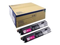 Brother TN900M - 2-pack - magenta - original - tonerkassett - för Brother HL-L9300CDWTT, MFC-L9550CDW, MFC-L9550CDWT TN900MTWIN