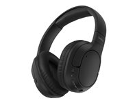 Belkin SoundForm Surround - Hörlurar med mikrofon - fullstorlek - Bluetooth - trådlös, kabelansluten - USB-C, 3,5 mm kontakt - svart AUD009HQBK
