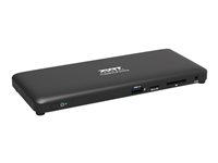 PORT connect Professional Docking OFFICE - Dockningsstation - USB-C 3.1 Gen 2 - 2 x DP, HDMI - 1GbE - 130 Watt - Europa 901910W-EU