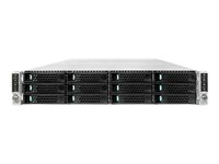 Intel Server Chassis H2312XXKR - Kan monteras i rack 2U - SATA/SAS - hot-swap - nätaggregat - hot-plug H2312XXKR