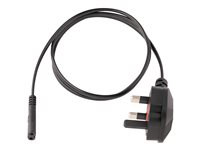 StarTech.com 1 m brittisk strömkabel för bärbara datorer, BS 1363 till C7, 2,5 A 250 V, 18AWG, svart, brittisk ersättningsnätsladd för bärbara datorer, nätsladd för skrivare, AC-laddarkabel för bärbara datorer, strömförsörjningskabel för bärbara datorer - Strömkabel - power IEC 60320 C7 till BS 1363 (hane) - AC 250 V - 1 m - svart - Storbritannien PXTNB2SUK1M