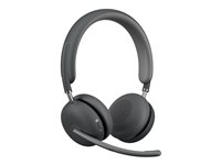 Logitech Zone Wireless 2 - Headset - på örat - Bluetooth - trådlös - aktiv brusradering - USB-C via Bluetooth-adapter - grafit - Certifierad för Microsoft-teams 981-001152