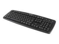 Kensington ValuKeyboard - Tangentbord - USB - brittisk - svart 1500109