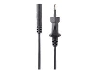 StarTech.com 2m (6ft) Laptop Power Cord, EU Plug to C7, 2.5A 250V, 18AWG, Notebook / Laptop Replacement AC Power Cord, Printer/Power Brick Cord, Europlug to IEC 60320 C7 - Laptop Charger Cable, Black (752E-2M-POWER-LEAD) - Strömkabel - Eurokontakt (P) till power IEC 60320 C7 - AC 250 V - 2.5 A - 2 m - svart - Europa 752E-2M-POWER-LEAD