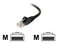 Belkin - Patch-kabel - RJ-45 (hane) till RJ-45 (hane) - 1 m - UTP - CAT 5e - formpressad, hakfri - svart A3L791CP01MBKHS