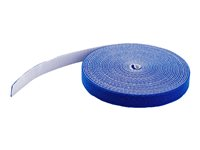 StarTech.com 25ft Hook and Loop Roll, Cut-to-Size Reusable Cable Ties, Bulk Industrial Wire Fastener Tape / Adjustable Fabric Wraps Blue / Resuable Self Gripping Cable Management Straps - Adjustable Loop Ties (HKLP25BL) - Kardborrefäste - 7.62 m - blå - för P/N: CABSHF2POST2, HKLP25, HKLP25GN, HKLP25RD, HKLP25YW HKLP25BL