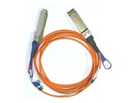 NVIDIA - 56GBase-AOC direktanslutningskabel - QSFP till QSFP - 15 m - 15 m - fiberoptisk - Active Optical Cable (AOC) 980-9I15X-00L015