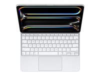 Apple Magic Keyboard - Tangentbord och foliefodral - med pekdyna - bakgrundsbelyst - Apple Smart connector - QWERTY - holländsk - vit - för Apple 13-inch iPad Pro M4 Wi-Fi, M4 Wi-Fi + Cellular MWR43N/A
