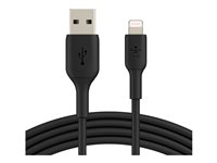 Belkin BoostCharge - Lightning-kabel - Lightning hane till USB hane - 15 cm - svart CAA001BT0MBK