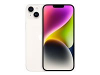 Apple iPhone 14 Plus - 5G smartphone - dual-SIM / Internminne 128 GB - OLED-skärm - 6.7" - 2778 x 1284 pixlar - 2 bakre kameror 12 MP, 12 MP - front camera 12 MP - starlight MQ4Y3QN/A