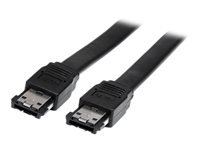 StarTech.com Shielded External eSATA Cable - eSATA cable - Serial ATA 150 - eSATA (M) to eSATA (M) - 3 ft - black - ESATA3 - eSATA-kabel - Serial ATA 150 - eSATA (hane) till eSATA (hane) - 91 cm - svart - för P/N: PEXUSB311A1E, S351BMU33ET, S351BMU33ETG, SDOCKU313E, SDOCKU33EF, TB2DOCK4K2DP ESATA3