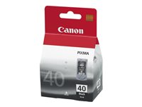 Canon PG-40BK - 16 ml - Lång livslängd - svartfärgad - original - bläckpatron - för FAX JX210; PIXMA iP1800, iP1900, iP2600, MP140, MP190, MP210, MP220, MP470, MX300, MX310 0615B001