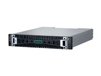 HPE Modular Smart Array 2070 10/25GbE iSCSI SFF Storage - 7th Generation - halvledarenhet/hårddisk-array - 0 TB - 24 fack (SAS-3) - iSCSI (10 GbE), iSCSI (25 GbE) (extern) - kan monteras i rack - 2U S1H44A