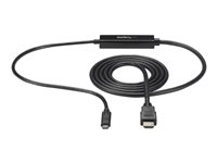 StarTech.com USB C to HDMI Adapter Cable - USB Type-C HDMI - 2m 6 ft. - 4K - Extern videoadapter - USB-C - HDMI - för P/N: TB33A1C CDP2HDMM2MB