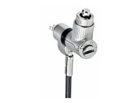 StarTech.com 3-in-1 Laptop Lock Compatible w/Noble Wedge/Nano/K-Slot - Lås för säkerhetskabel - svart & silver - 2 m - TAA-kompatibel UNIVKMKO-LAPTOP-LOCK