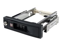 StarTech.com 5,25" hyllfri hot swap flyttbart ställ för 3,5" hårddisk - Förvaringsmobilrack - 3.5" - svart - för P/N: 25SAT35HDD, 25SATSAS35HD HSB100SATBK