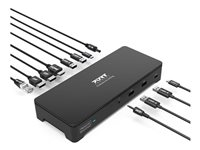 PORT connect Professional Docking OFFICE - Dockningsstation - USB-C 3.1 Gen 2 - 2 x DP, HDMI - 1GbE - 130 Watt - Europa 901904WEU