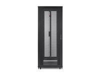 APC NetShelter SV - Rack skåp - svart - 48U - 19" - för P/N: SMTL1500RM3UC, SMTL1500RMI3UC, SRT2200RMXLAUS, SRTL3KRM1UC, SRTL3KRM1UNC AR2487
