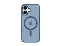 Belkin SheerForce Grip Series - Baksidesskydd för mobiltelefon - MagSafe-kompatibilitet - tillverkas av återvunna material - marin - för Apple iPhone 17 MSA034HQNY