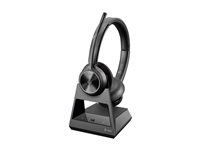 HP Poly Savi 7320-M Office - 7300 Office Series - headset - på örat - DECT - trådlös - svart - Certifierad för Microsoft-teams 8D3J6AA