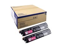 Brother TN329M - 2-pack - magenta - original - tonerkassett - för Brother DCP-L8450CDW, MFC-L8850CDW TN329MTWIN