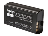 Brother BA-E001 - Batteri för skrivare - litiumjon - för Brother PT-P750; P-Touch PT-750, E500, E550, H300, H500, H75, P750; P-Touch EDGE PT-P750 BAE001