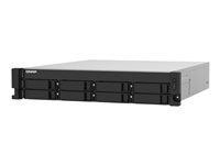 QNAP TS-832PXU - NAS-server - 8 fack - kan monteras i rack - SATA 6Gb/s - RAID 0, 1, 5, 6, 10, 50, 60, JBOD - RAM 4 GB - Gigabit Ethernet / 2.5 Gigabit Ethernet / 10 Gigabit Ethernet - iSCSI support - 2U TS-832PXU-RP-4G