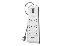Belkin - Överspänningsskydd - utgångskontakter: 6 BSV604AF2M