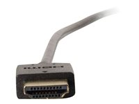 C2G 0.3m Ultra Flexible High Speed HDMI Cable with Low Profile Connectors - HDMI-kabel med Ethernet - HDMI hane till HDMI hane - 30 cm - svart - stöd för 4K 82361